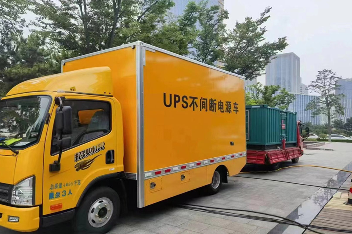 垫江发电机租赁施工现场