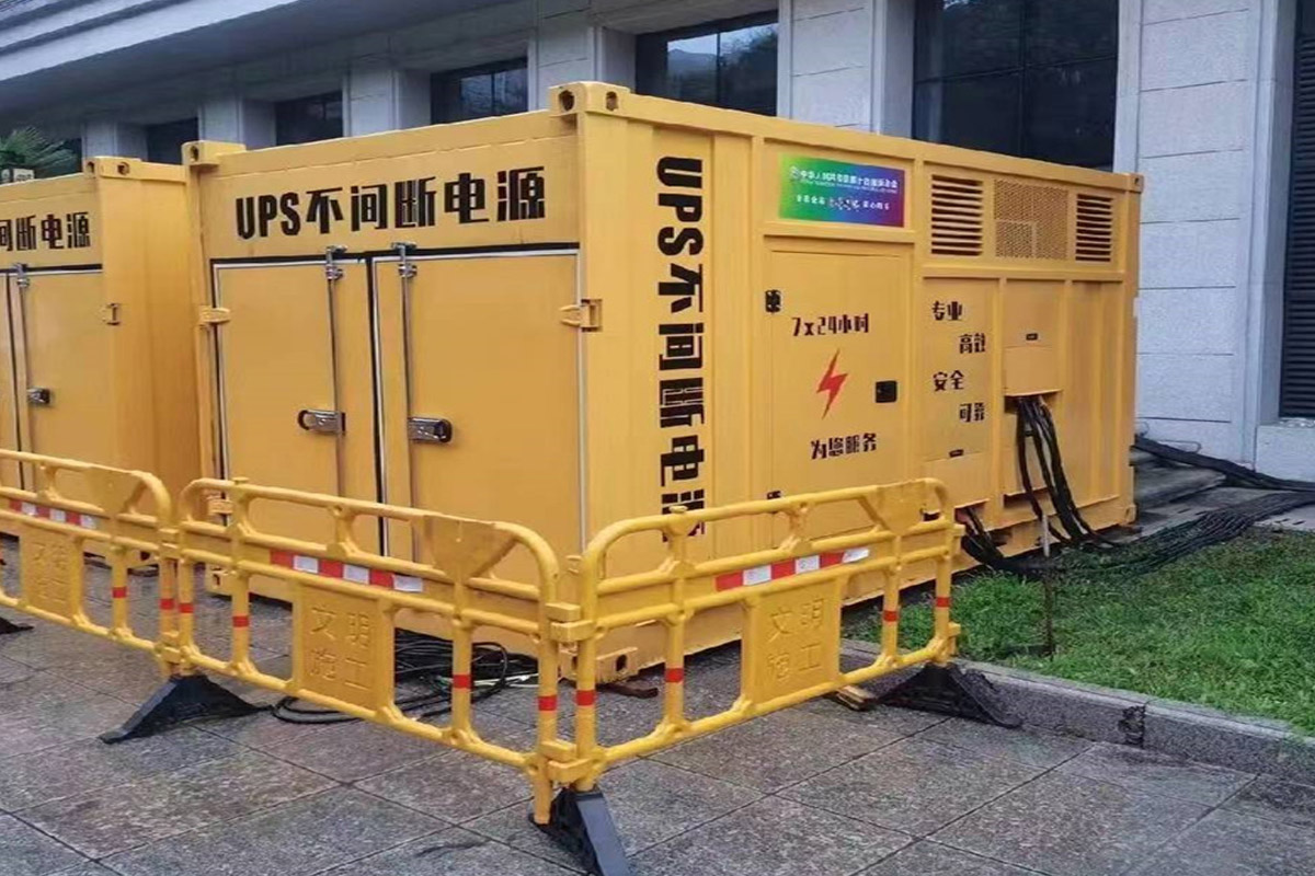 垫江发电机租赁施工现场