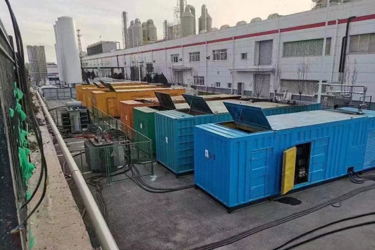 垫江发电机租赁施工现场